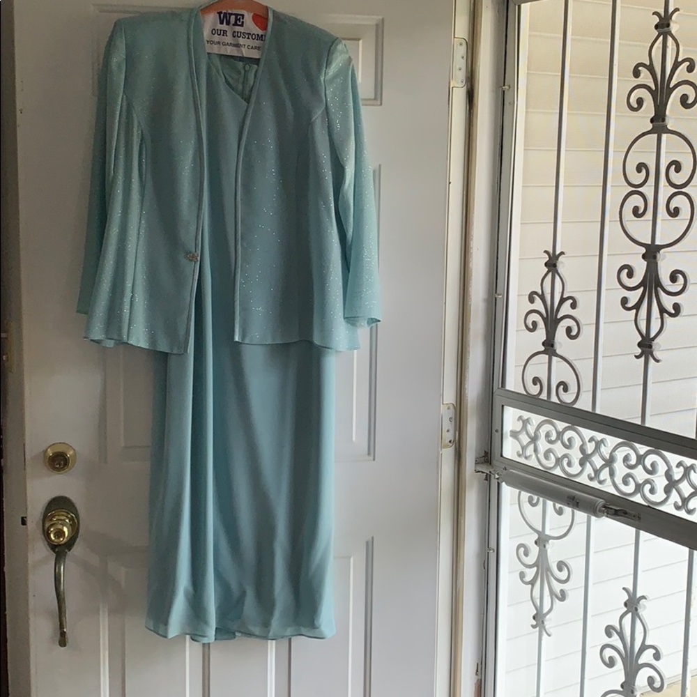 Sea Green Dress